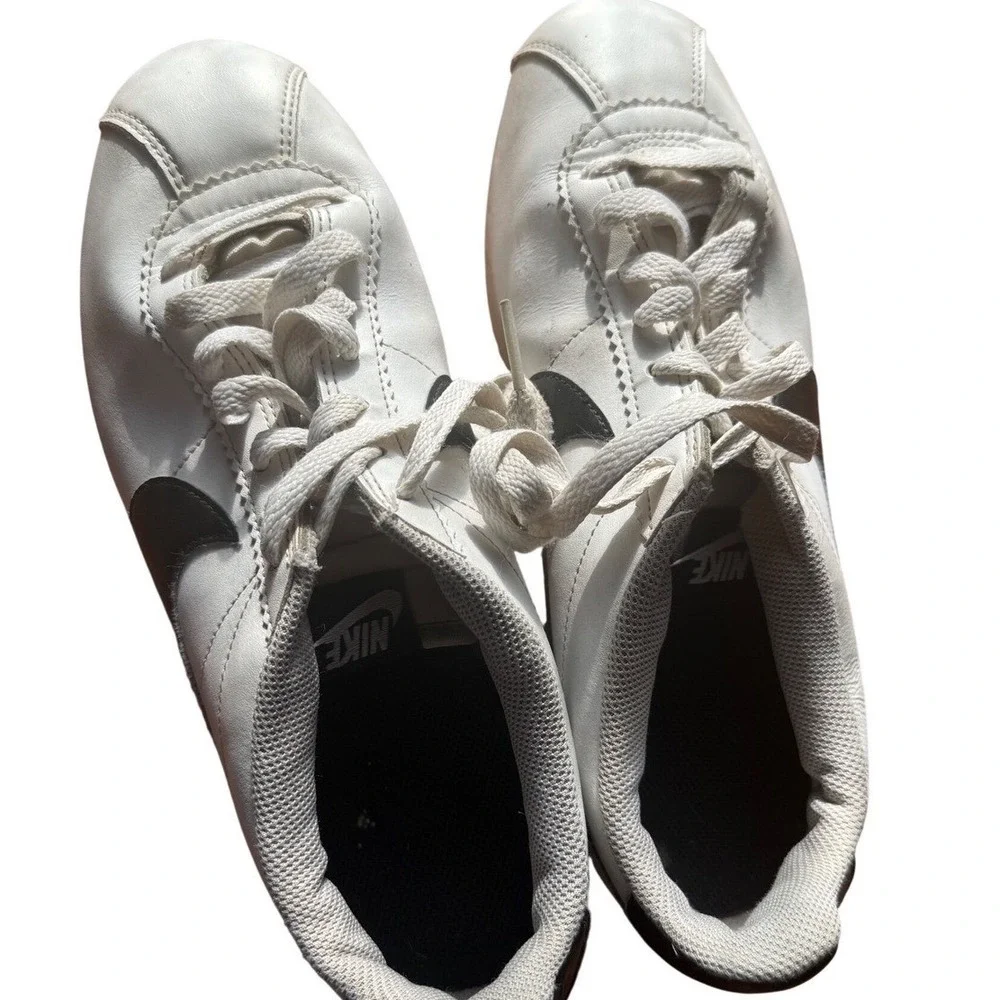 Nike Cortez Basic Leather Sneakers White Ladies 9.5